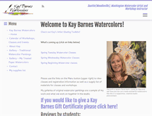 Tablet Screenshot of kaybarnes.com